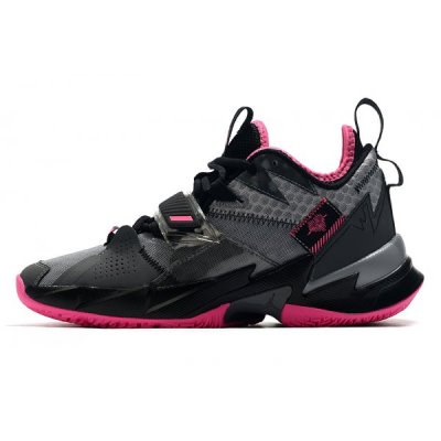 Nike Erkek Jordan Why Not Zer0.3 Koyu Gri / Pembe Basketbol Ayakkabısı Türkiye - OQ7PW4V1